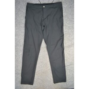Lululemon Commission Pants Mens 38 Chino Slim‎ Golf Cropped Stretch Performance